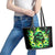 Flame Skull Leather Tote Bag Heaven Don't Want Me Hell Afraid I Take Over - Wonder Print Shop
