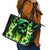 Flame Skull Leather Tote Bag Heaven Don't Want Me Hell Afraid I Take Over - Wonder Print Shop