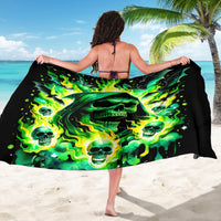 Flame Skull Sarong Heaven Don't Want Me Hell Afraid I Take Over - Wonder Print Shop