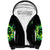 Flame Skull Sherpa Hoodie Heaven Don't Want Me Hell Afraid I Take Over - Wonder Print Shop