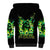 Flame Skull Sherpa Hoodie Heaven Don't Want Me Hell Afraid I Take Over - Wonder Print Shop