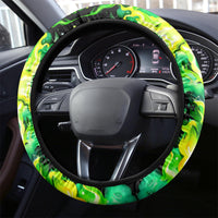 Flame Skull Steering Wheel Cover Heaven Don't Want Me Hell Afraid I Take Over - Wonder Print Shop