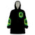 Flame Skull Wearable Blanket Hoodie Heaven Don't Want Me Hell Afraid I Take Over - Wonder Print Shop