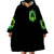 Flame Skull Wearable Blanket Hoodie Heaven Don't Want Me Hell Afraid I Take Over - Wonder Print Shop