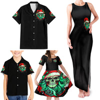 Christmas Skull Family Matching Tank Maxi Dress and Hawaiian Shirt Ho Ho Holy Shit I'm Drink - Wonder Print Shop