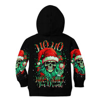 Christmas Skull Kid Hoodie Ho Ho Holy Shit I'm Drink - Wonder Print Shop