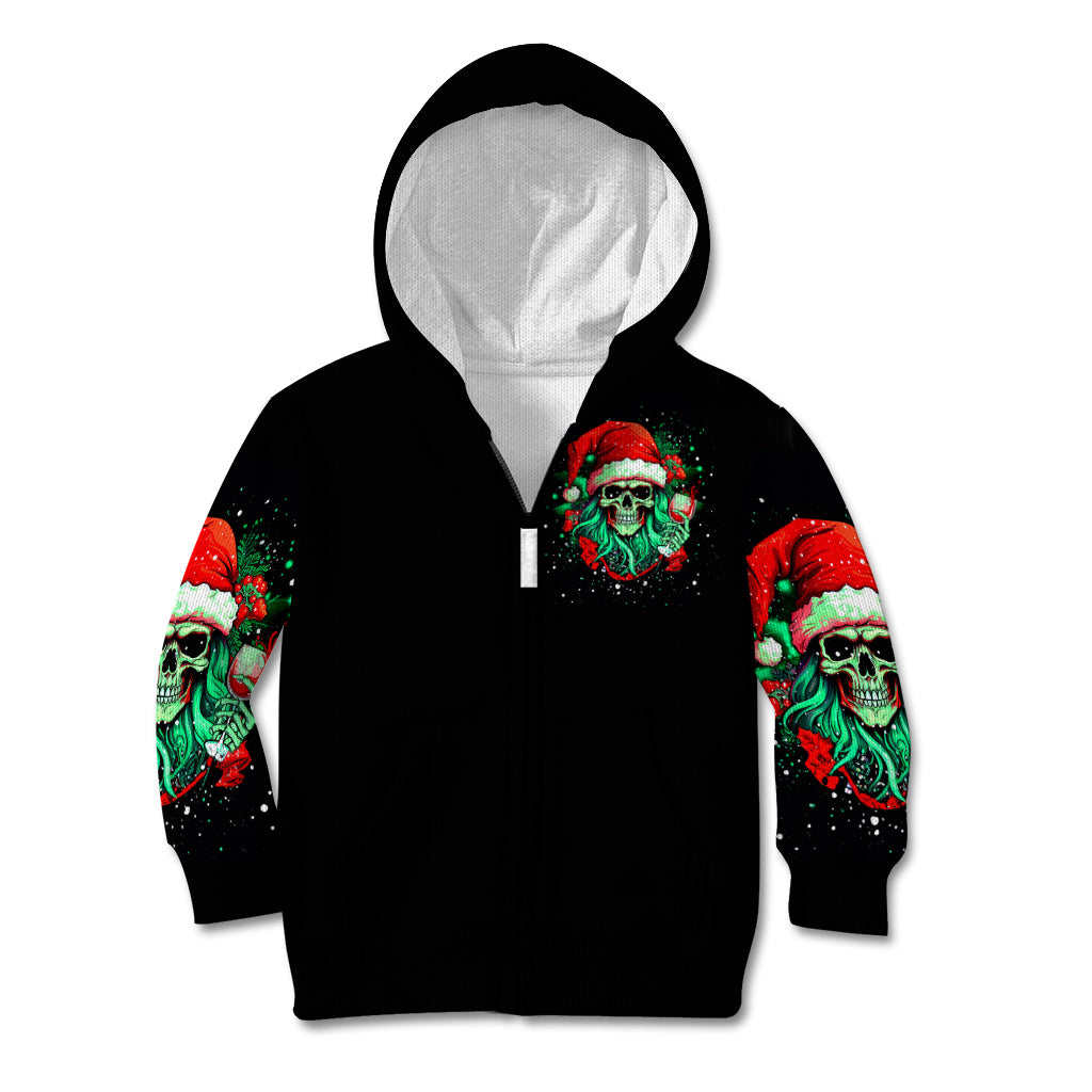Christmas Skull Kid Hoodie Ho Ho Holy Shit I'm Drink - Wonder Print Shop