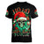 Christmas Skull Women V Neck T Shirt Ho Ho Holy Shit I'm Drink - Wonder Print Shop
