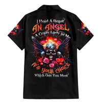 Rose Skull Family Matching Mermaid Dress and Hawaiian Shirt I Hold A Beast A Angel And A Crazy Lady In Me - Wonder Print Shop