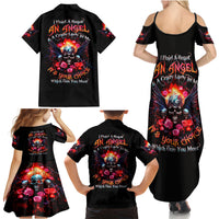 Rose Skull Family Matching Summer Maxi Dress and Hawaiian Shirt I Hold A Beast A Angel And A Crazy Lady In Me - Wonder Print Shop