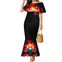 Rose Skull Mermaid Dress I Hold A Beast A Angel And A Crazy Lady In Me - Wonder Print Shop