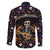 Day of Dead Skull Family Matching Off Shoulder Short Dress and Hawaiian Shirt Sugar Skull Musican - Wonder Print Shop