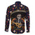 Day of Dead Skull Family Matching Short Sleeve Bodycon Dress and Hawaiian Shirt Sugar Skull Musican - Wonder Print Shop