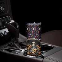 Day of Dead Skull Skinny Tumbler Sugar Skull Musican - Wonder Print Shop