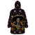 Day of Dead Skull Wearable Blanket Hoodie Sugar Skull Musican - Wonder Print Shop