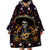 Day of Dead Skull Wearable Blanket Hoodie Sugar Skull Musican - Wonder Print Shop