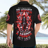 Thunder Skull Hawaiian Shirt Never Mistake My Silence For Weakness - Wonder Print Shop