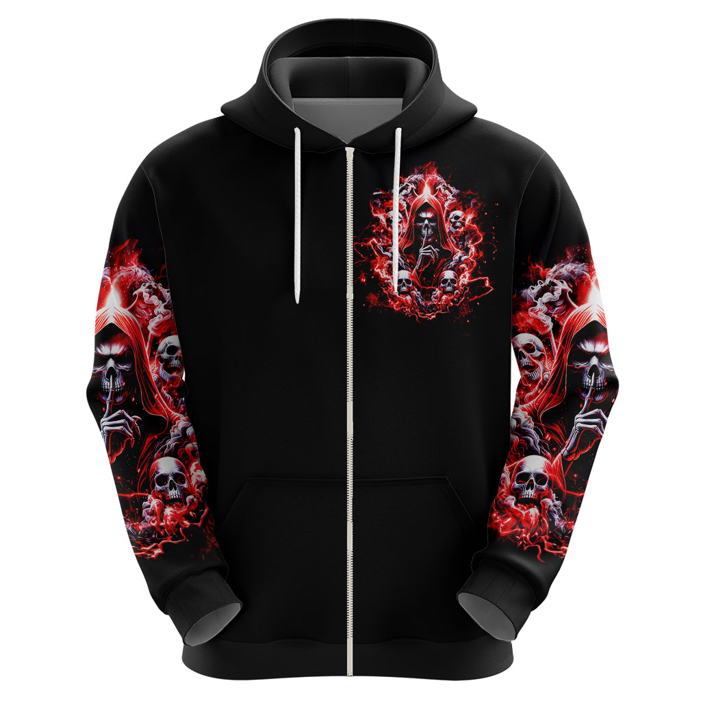 Thunder Skull Hoodie Never Mistake My Silence For Weakness - Wonder Print Shop