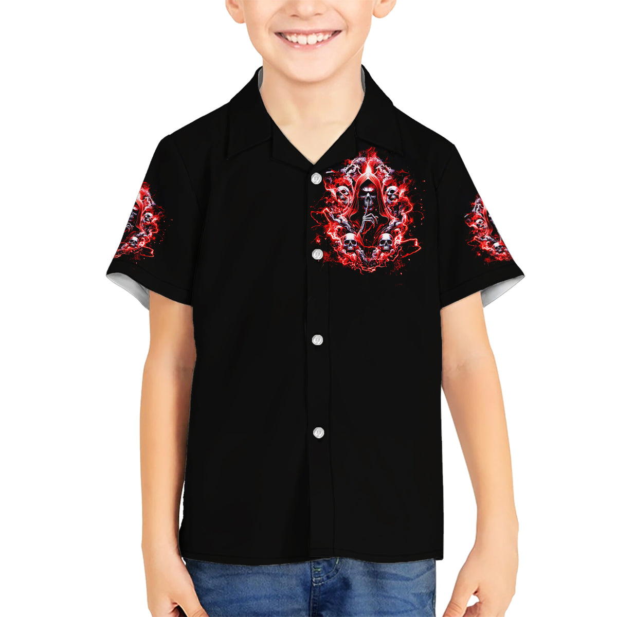 Thunder Skull Kid Hawaiian Shirt Never Mistake My Silence For Weakness - Wonder Print Shop