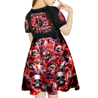 Thunder Skull Kid Short Sleeve Dress Never Mistake My Silence For Weakness - Wonder Print Shop