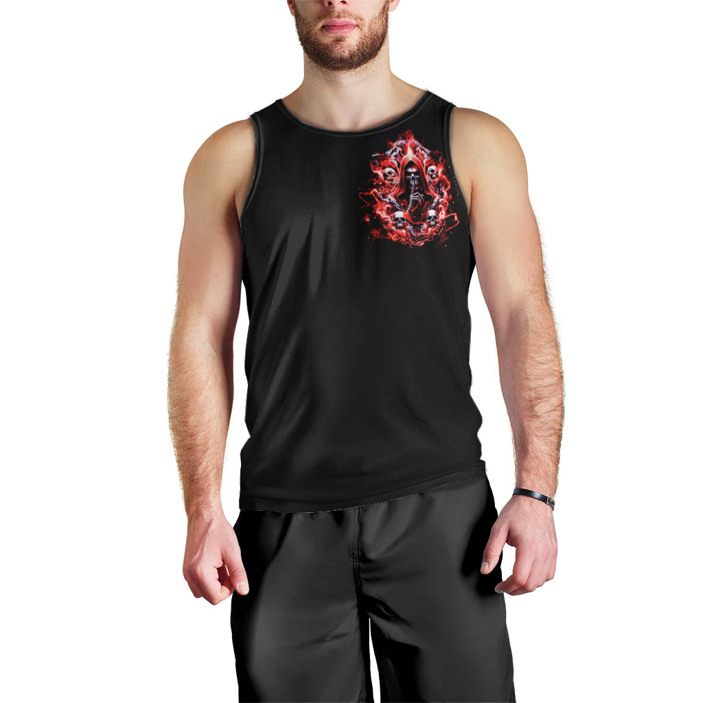 Thunder Skull Men Tank Top Never Mistake My Silence For Weakness - Wonder Print Shop
