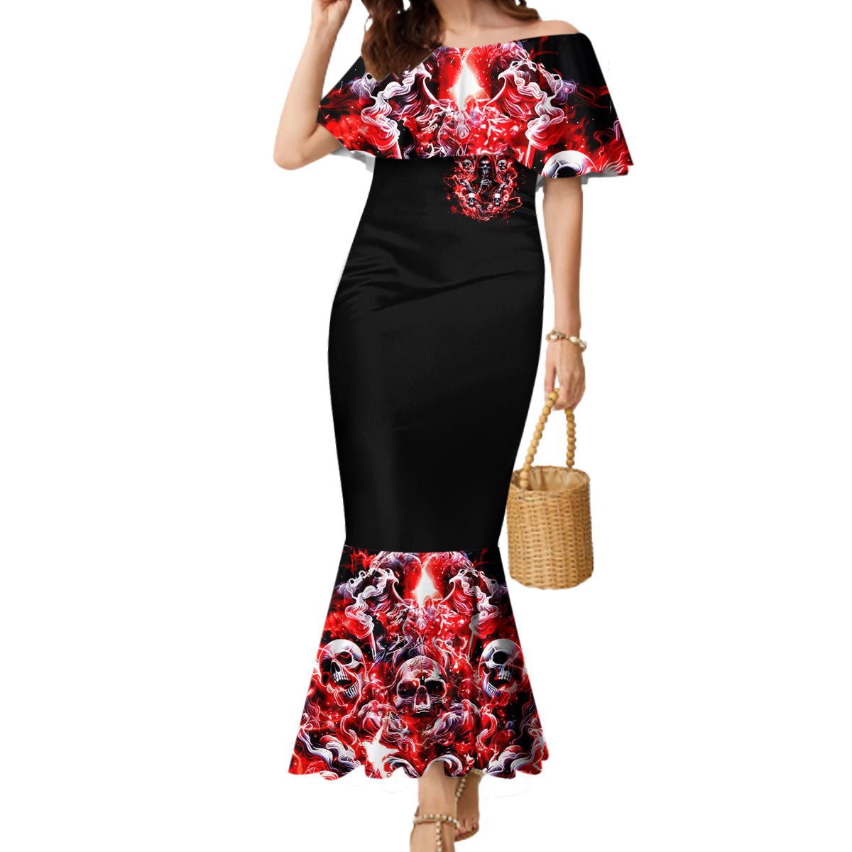 Thunder Skull Mermaid Dress Never Mistake My Silence For Weakness - Wonder Print Shop