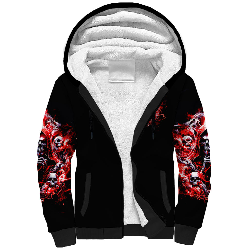 Thunder Skull Sherpa Hoodie Never Mistake My Silence For Weakness - Wonder Print Shop