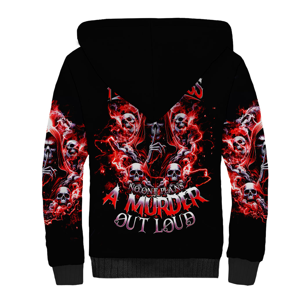 Thunder Skull Sherpa Hoodie Never Mistake My Silence For Weakness - Wonder Print Shop