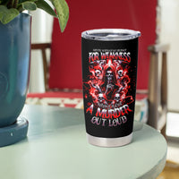 Thunder Skull Tumbler Cup Never Mistake My Silence For Weakness - Wonder Print Shop
