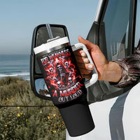 Thunder Skull Tumbler With Handle Never Mistake My Silence For Weakness - Wonder Print Shop