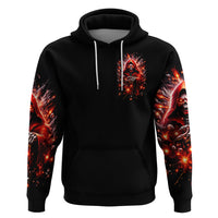 Flame Skull Hoodie Of Course I'm Going To Hell Just Pick You Up - Wonder Print Shop