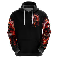 Flame Skull Hoodie Of Course I'm Going To Hell Just Pick You Up - Wonder Print Shop