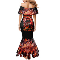Flame Skull Mermaid Dress Of Course I'm Going To Hell Just Pick You Up - Wonder Print Shop