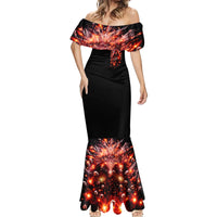 Flame Skull Mermaid Dress Of Course I'm Going To Hell Just Pick You Up - Wonder Print Shop