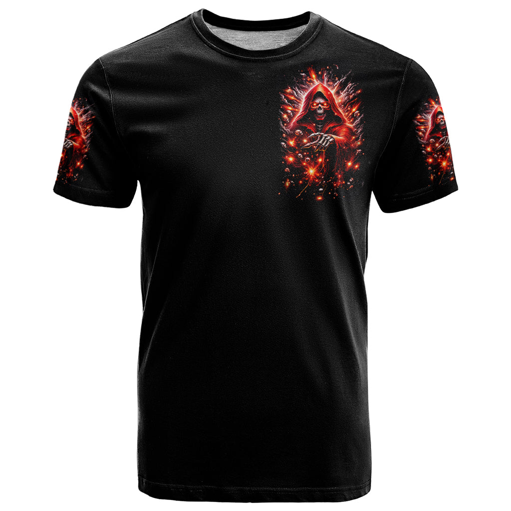 Flame Skull T Shirt Of Course I'm Going To Hell Just Pick You Up - Wonder Print Shop