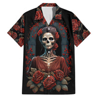 Day of Dead Lady Family Matching Mermaid Dress and Hawaiian Shirt Sugar Skull Rose Lady - Wonder Print Shop