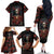 Day of Dead Lady Family Matching Off Shoulder Long Sleeve Dress and Hawaiian Shirt Sugar Skull Rose Lady - Wonder Print Shop