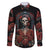 Day of Dead Lady Family Matching Puletasi Dress and Hawaiian Shirt Sugar Skull Rose Lady - Wonder Print Shop