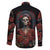 Day of Dead Lady Family Matching Short Sleeve Bodycon Dress and Hawaiian Shirt Sugar Skull Rose Lady - Wonder Print Shop
