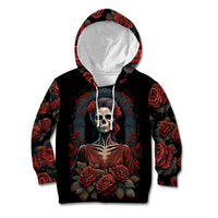 Day of Dead Lady Kid Hoodie Sugar Skull Rose Lady - Wonder Print Shop