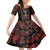 Day of Dead Lady Kid Short Sleeve Dress Sugar Skull Rose Lady - Wonder Print Shop