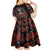 Day of Dead Lady Kid Short Sleeve Dress Sugar Skull Rose Lady - Wonder Print Shop