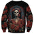 Day of Dead Lady Sweatshirt Sugar Skull Rose Lady - Wonder Print Shop