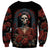 Day of Dead Lady Sweatshirt Sugar Skull Rose Lady - Wonder Print Shop