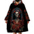 Day of Dead Lady Wearable Blanket Hoodie Sugar Skull Rose Lady - Wonder Print Shop
