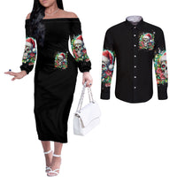 christmas-skull-couples-matching-off-the-shoulder-long-sleeve-dress-and-long-sleeve-button-shirt-on-the-naughty-list-i-regret-nothing