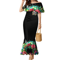 Christmas Skull Family Matching Mermaid Dress and Hawaiian Shirt On The Naughty List I Regret Nothing - Wonder Print Shop