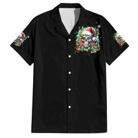 Christmas Skull Family Matching Off Shoulder Maxi Dress and Hawaiian Shirt On The Naughty List I Regret Nothing - Wonder Print Shop