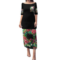 Christmas Skull Family Matching Puletasi Dress and Hawaiian Shirt On The Naughty List I Regret Nothing - Wonder Print Shop