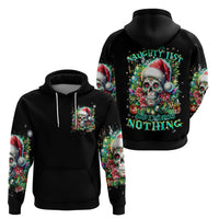 Christmas Skull Hoodie On The Naughty List I Regret Nothing - Wonder Print Shop